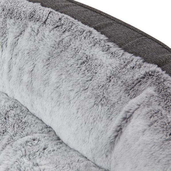 Large Chenille Dog Bed with High Density Foam and Plush