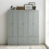 Harper 3-Piece Modular Entryway Storage Cabinet Set with Coat Hooks