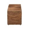 Handwoven Seagrass Storage Bench With Removable Lid Wicker Trunk