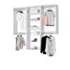 Classic Closet Organization Kit with Double Hanging and Shelving
