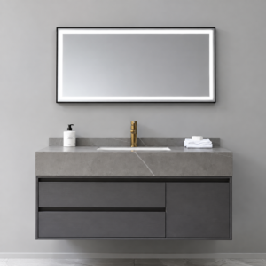 48 Inch Modern Bathroom Vanity Cabinet with Sink and Storage