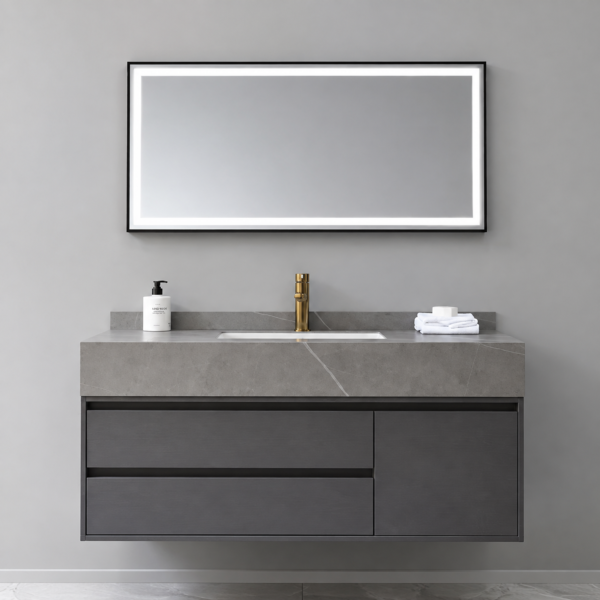 44 48 Inch Modern Bathroom Vanity Cabinet with Sink and Storage