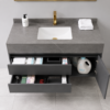 45 48 Inch Modern Bathroom Vanity Cabinet with Sink and Storage