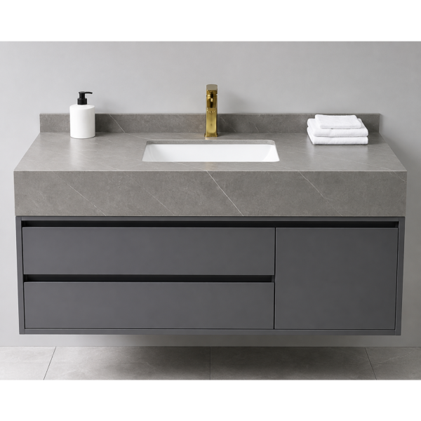 46 48 Inch Modern Bathroom Vanity Cabinet with Sink and Storage