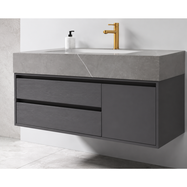 47 48 Inch Modern Bathroom Vanity Cabinet with Sink and Storage