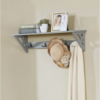 Coventry Hall Tree with Storage Bench and Coat Hooks, Gray
