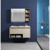 Modern Melamine Bathroom Vanity Cabinet with Spacious Organized Storage Solution