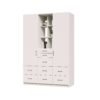 Executive Wardrobe Closet System with Drawers, Hanging and Cubby Storage