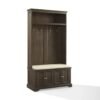 Holbrook Vintage Hall Tree with Storage Bench and Coat Hooks