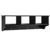 Wall Mount Entryway Coat Rack Shelf with Hooks and Storage