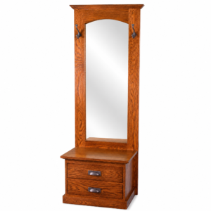 Elena Hall Tree with Mirror, Drawers and Coat Hooks