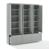 Harper 3-Piece Modular Entryway Storage Cabinet Set with Coat Hooks