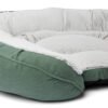Memory Foam Oval Bolstered Dog Bed with Soft Chenille Cover