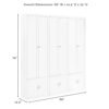 Harper 3-Piece Modular Entryway Storage Cabinet Set with Coat Hooks