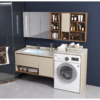 Modern Melamine Bathroom Vanity Cabinet with Spacious Organized Storage Solution