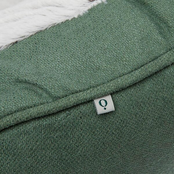 Memory Foam Oval Bolstered Dog Bed with Soft Chenille Cover