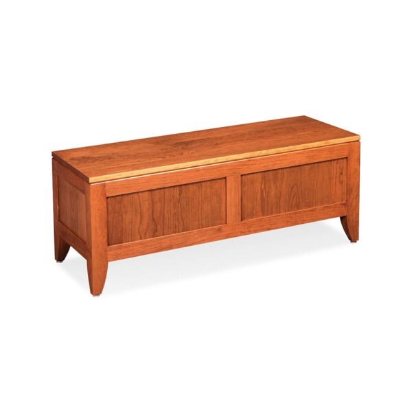 Modern Solid Wood Storage Cabinet Bench With Two Drawers