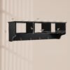 Wall Mount Entryway Coat Rack Shelf with Hooks and Storage