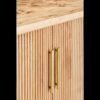 Tall Fluted Bar Cabinet in Burl Wood