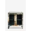 Bar Cabinet with Printed Canvas Inlay Panel