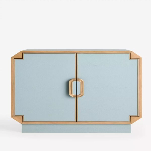 Bar Cabinet with Embossed Shagreen Doors