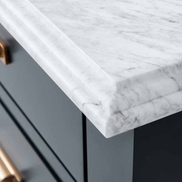 72" Kitchen Island with Marble Top