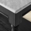 54" Kitchen Work Table with Marble Top