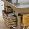 70" Double Kitchen Island