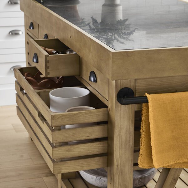70" Double Kitchen Island
