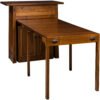 Solid Wood Kitchen Island with Pull-Out Extension Table