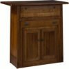 Solid Wood Kitchen Island with Pull-Out Extension Table