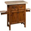 Kitchen Island with Two Doors and Two Drawers
