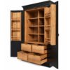 Tall Freestanding Kitchen Pantry Cabinet in Black