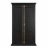 Tall Freestanding Kitchen Pantry Cabinet in Black