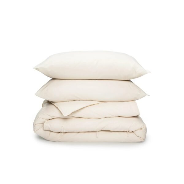 All-Season Comforter & Pillow Set - Climate Beneficial Wool, Organic Cotton Cover - Queen