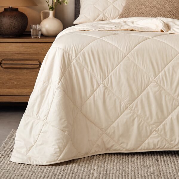 AMY-BP294-1 Machine Washable Wool Comforter - Lightweight, British Wool - Twin