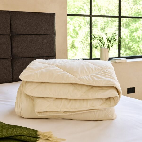 AMY-BP294-3 Machine Washable Wool Comforter - Lightweight, British Wool - Twin