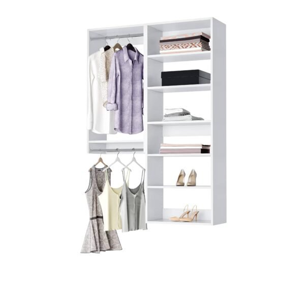 Complete Compact Closet Organization Kit for Small Spaces and Storage Solutions
