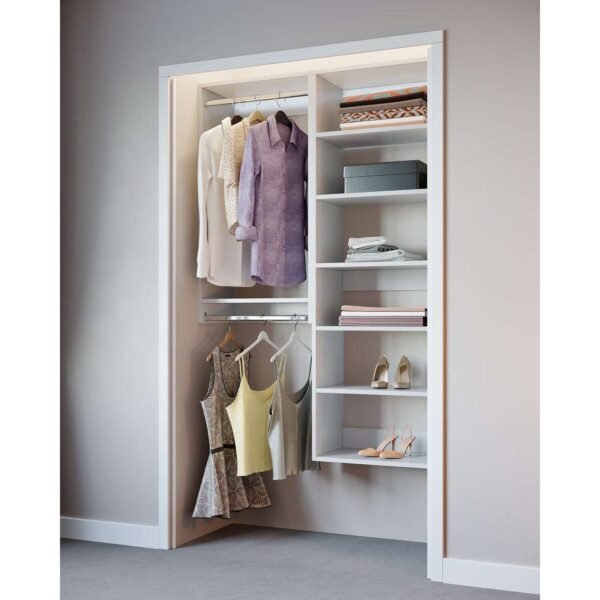 Complete Compact Closet Organization Kit for Small Spaces and Storage Solutions